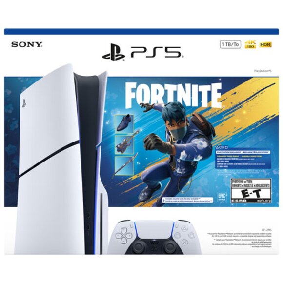 Fortnite PS5 Slim w/ Controller & Fortnite Bonuses - Picture 2 of 2